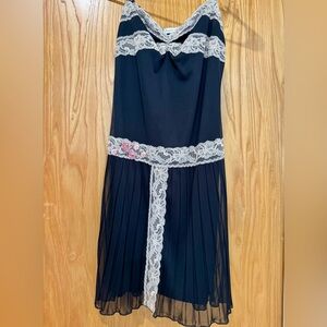 Charlotte Russe Black Dress with Cream Lace